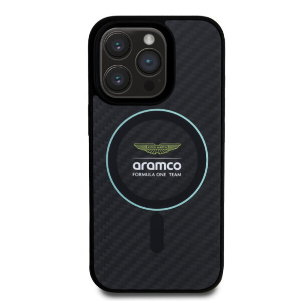 apple iphone 16 pro max kilif aston martin orjinal lisansli magsafe sarj ozellikli renkli halka ve karbon fiber tasarimli kapak iphone 16 pro max aston martin 428884 36 o.jpg
