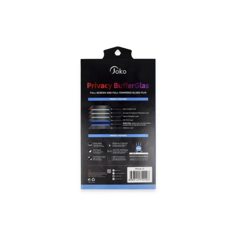 joko iphone 16 pro max buffer hayalet cam ekran koruyucu siyah square 1.webp