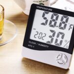 digital lcd thermometer hygrometer temperature humidity meter alarm clock indoor n3 image in electronics category at pixy.org