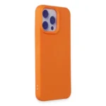 newface iphone 15 pro max kilif nano ici kadife silikon turuncu square 1.webp