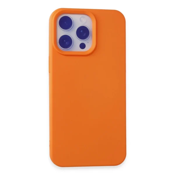 newface iphone 15 pro max kilif nano ici kadife silikon turuncu square.webp