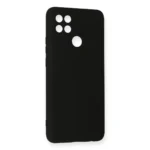 newface oppo a15 kilif nano ici kadife silikon siyah square 1.webp
