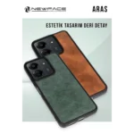 newface samsung galaxy a36 kilif aras deri kapak lacivert square 2.webp
