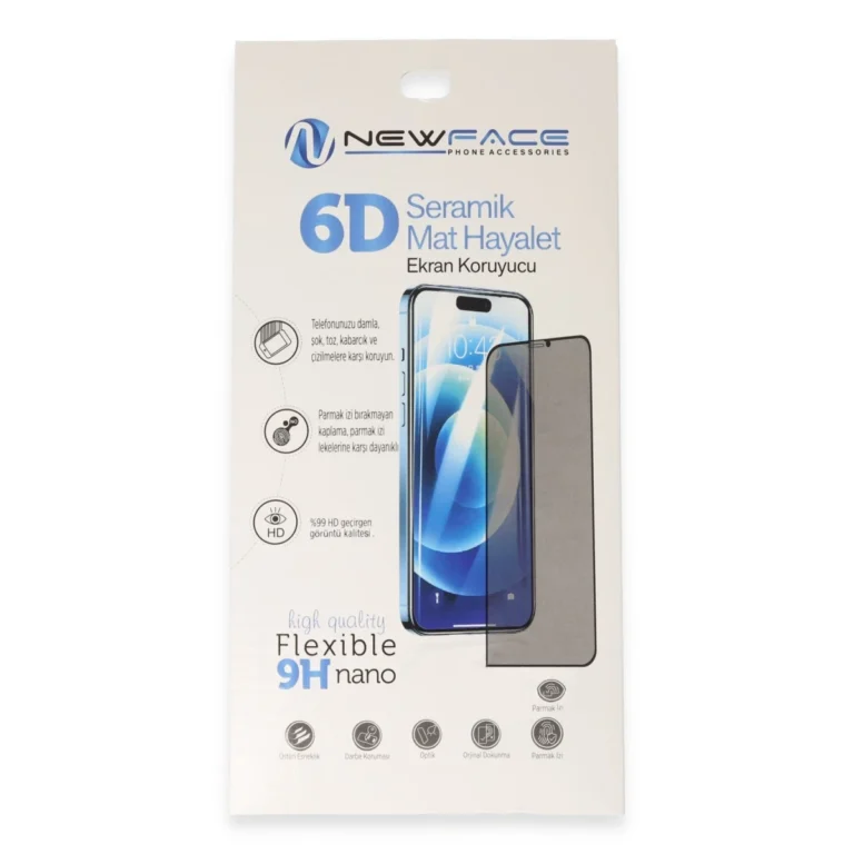 newface xiaomi redmi 12c 6d antistatik mat seramik hayalet nano ekran koruyucu square 1.webp