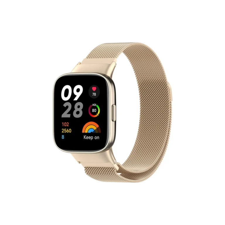 newface xiaomi redmi watch 3 metal miknatisli kordon metalik gold square.webp