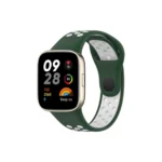 newface xiaomi redmi watch 3 spor delikli kordon haki yesil beyaz square.webp