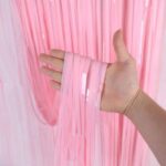 soft pembe puskullu kapi perdesi parti baby shower cinsiyet partisi 1x2 m 666761.jpg